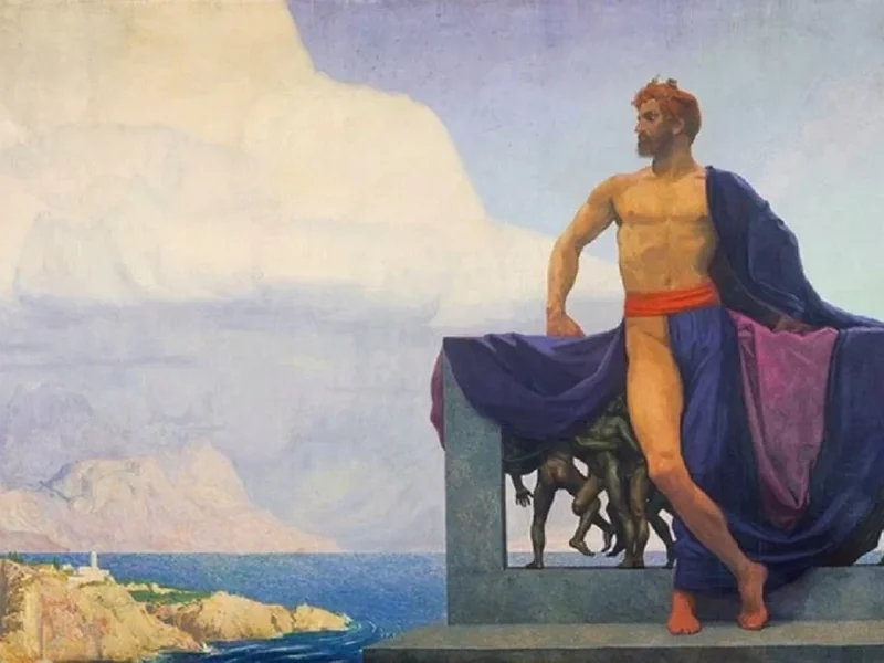 1870-Sascha Schneider - Principe sulla terrazza (1903)